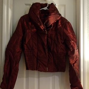 House of Dereon Burgundy Coat